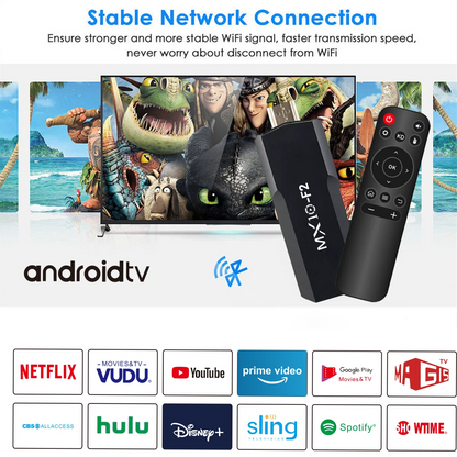 TV Stick Android MX10 F2 – 1 Go RAM / 8 Go ROM – 4K – Android 2024 – HDMI – Version EU
