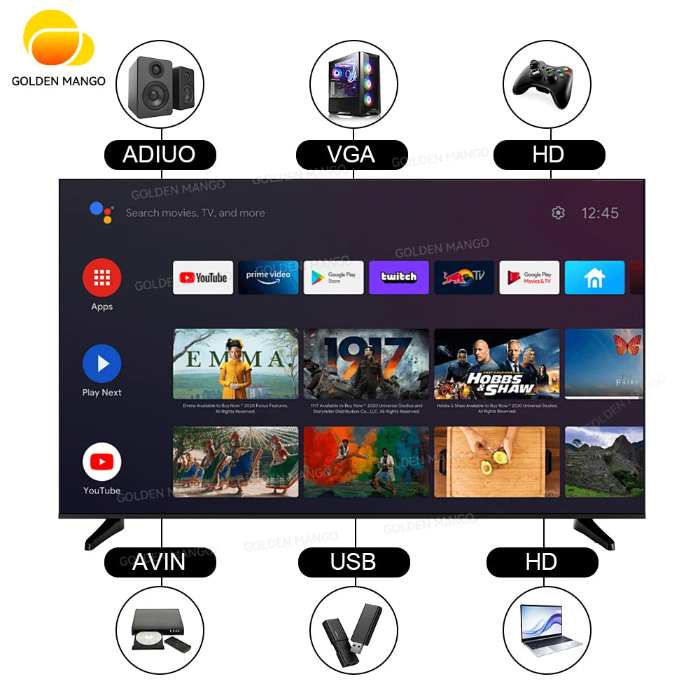 Smart Android TV 4K UHD FHD Google TV