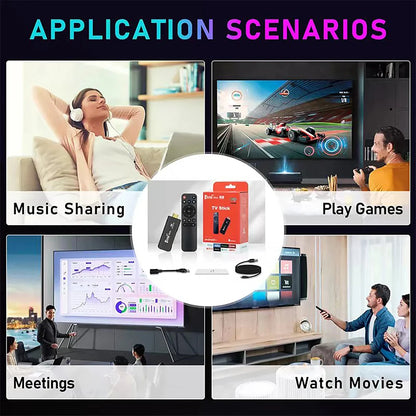 Transpeed TV Stick Android 13 ATV With TV App 4K 3D TV Box 2